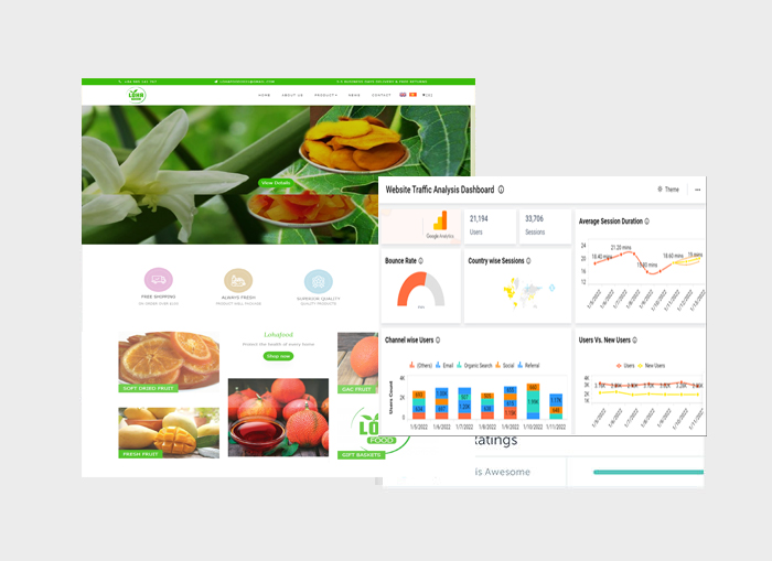 Thiết kế website Lohafood